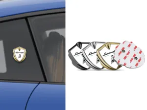 Lamborghini Emblème Métal Insigne Pro Design Bord Acier Inoxydable